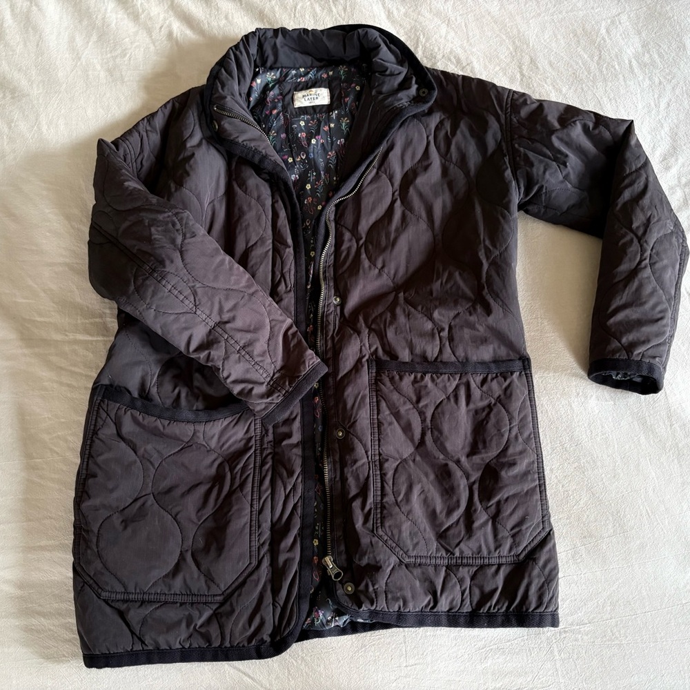 Marine Layer quilted chore jacket